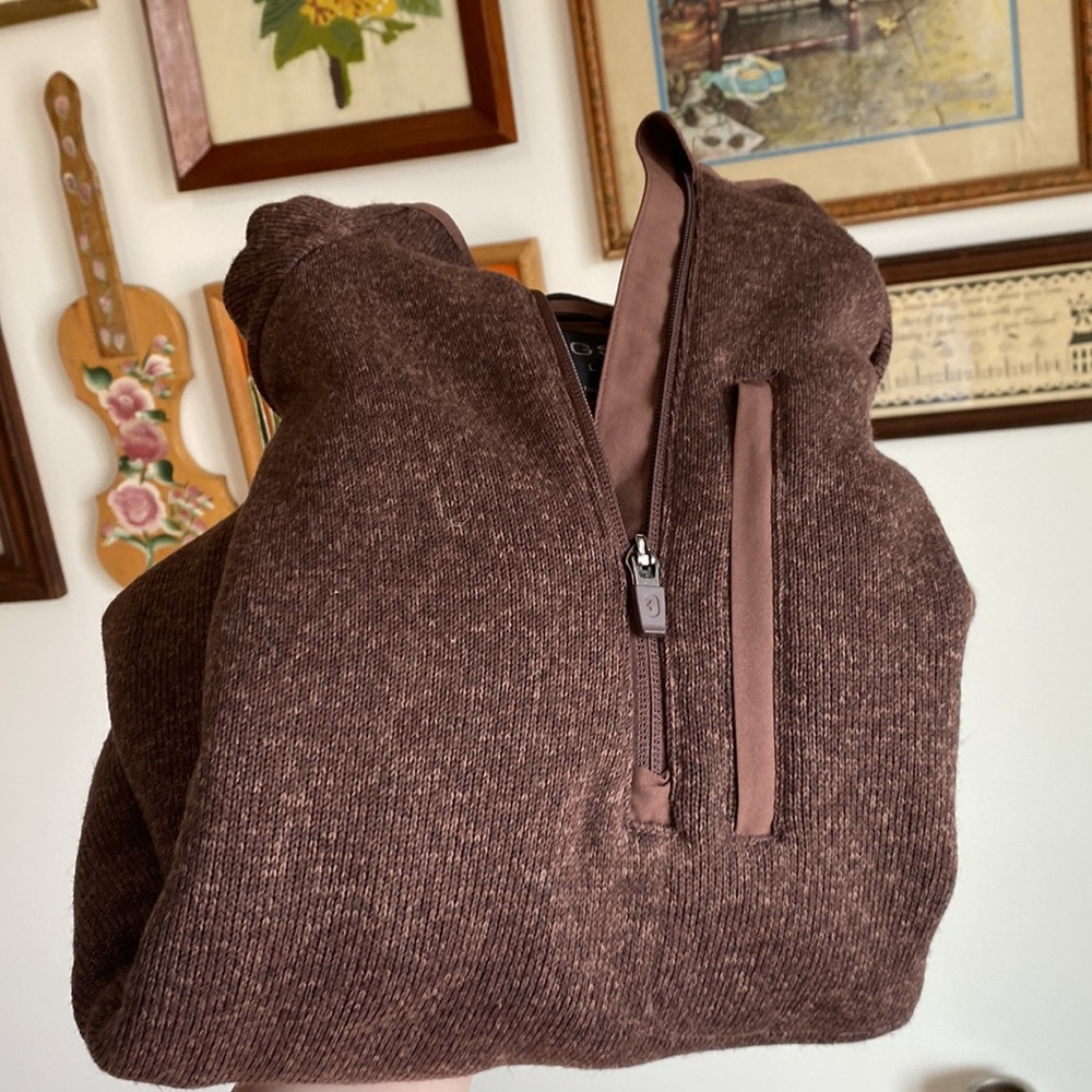 Mens Figs Sweater Knit Quarter Zip